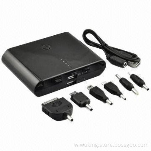 Portable Power Bank for iPhone/iPad, with LED Lamp and 12,000mAh Large Capacity